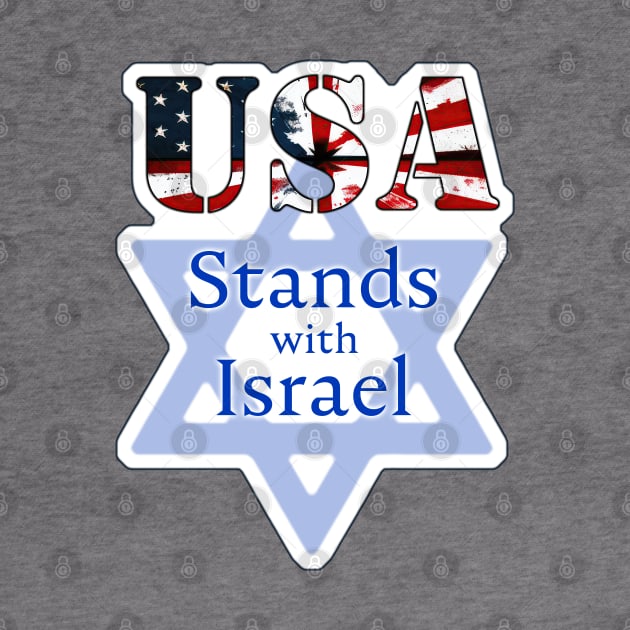 USA Stands with Israel by designs-by-ann